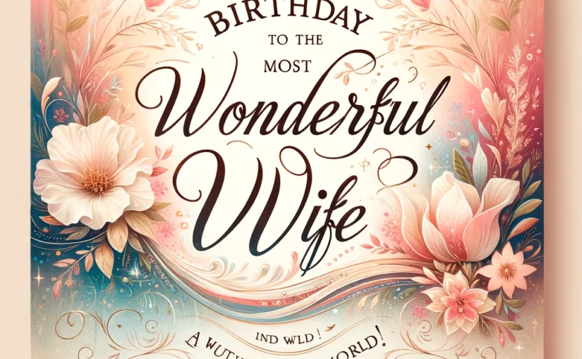 180+ Heartfelt Birthday Wishes for My Wife